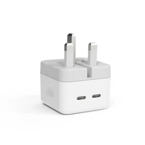 Earldom Adapter UK Plug Dual Type C Port Without cable ES-UK14