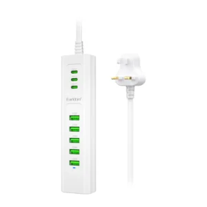Earldom USB-A and USB-C 8 in 1 Power Strip ES-SC12
