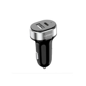 Earldom Car Charger Quick Charge Dual Port USB and Type C (With Type-C Cable) ES-CC14