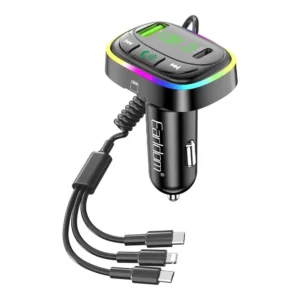 Earldom FM Bluetooth Transmitter With Fast Car Charger & Music Player ET-M105